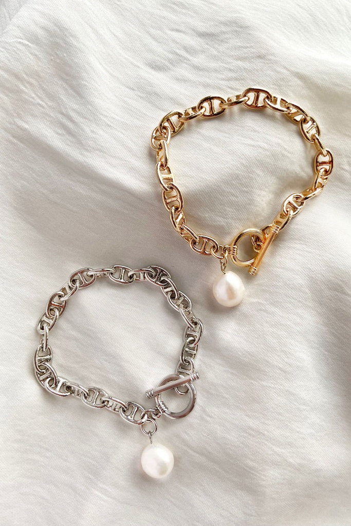 Break-the-Chain with Pearl Bracelet