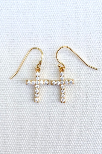 Light of Heaven Cross Earrings